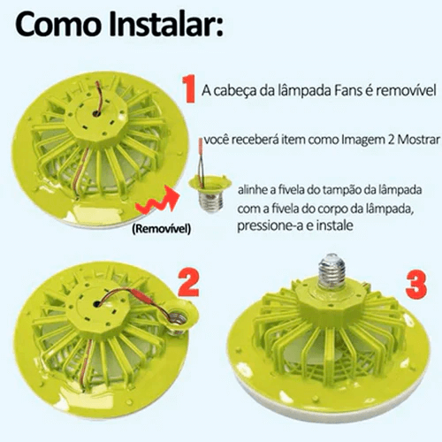 (COMPRE 1 LEVE 2) Luminária LED com Ventilador | FanMaster®